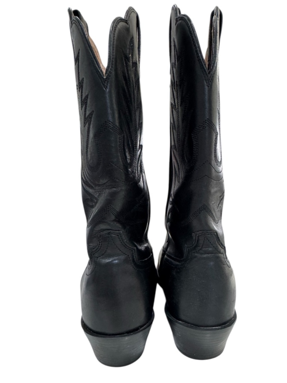 Ariat Heritage Western R Toe Black Leather Cowboy Boots Women's Style Size 7.5B - Picture 2 of 7